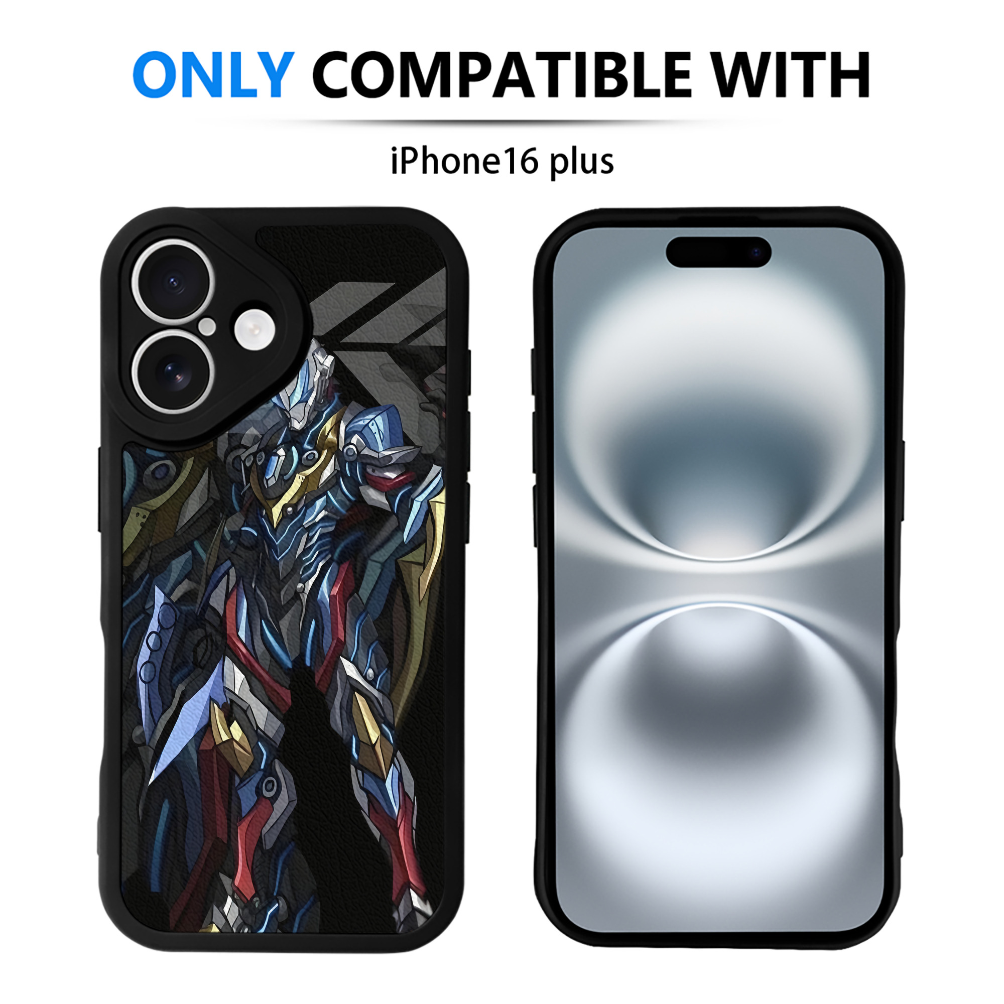 （画像用） ウルトラマン Ultraman 【iPhone 16シリーズ対応】シリコンスマホケース（レザー調） 材質：シリコン